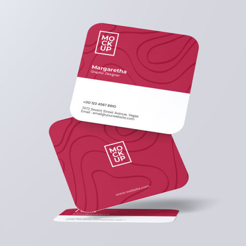 square visiting cards