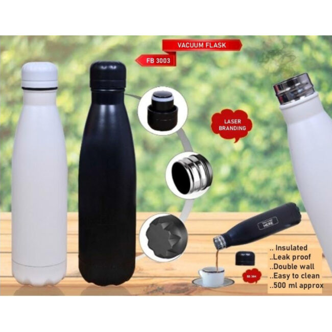 Premium Black Color Stainless Steel Thermos Bottle - Image 2