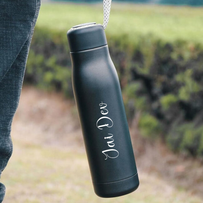 Premium Black Color Insulated Water Bottle - Image 2