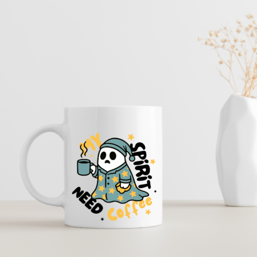 Ghost Coffee Mug with playful ghost design on premium ceramic