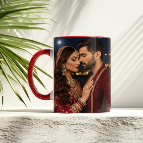 Couple Mug Forever Together Photo Mug – Front View with Couple Image