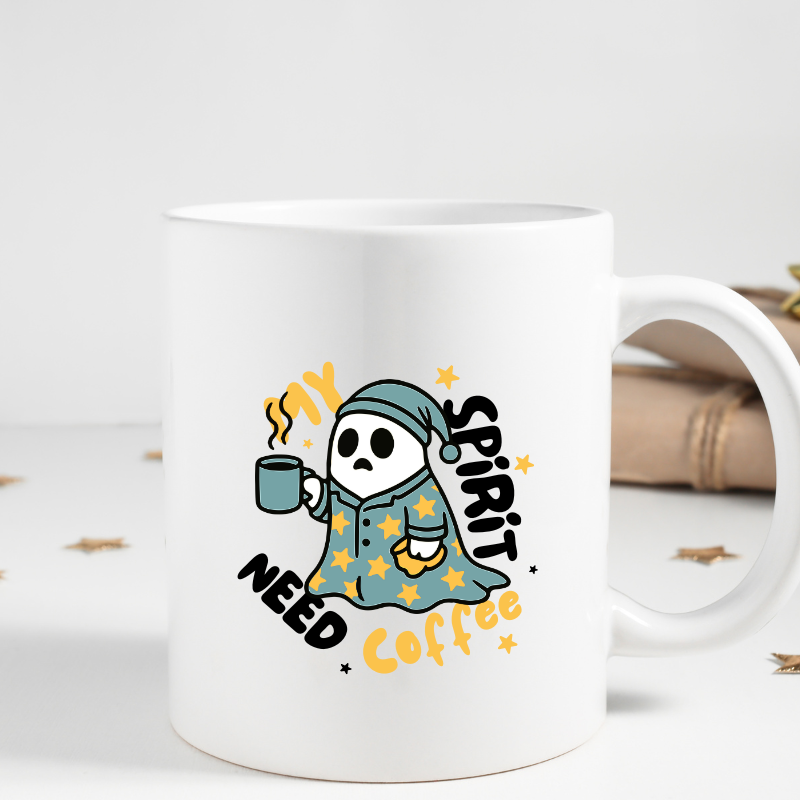 Coffee mug gift for Halloween lovers and ghost enthusiasts
