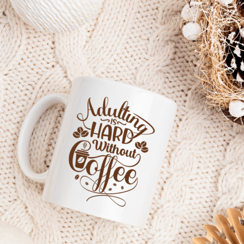 Durable ceramic coffee mug with comfortable ergonomic handle