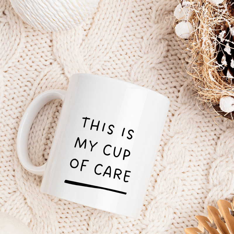 Sarcastic coffee mug with ergonomic handle for office desk